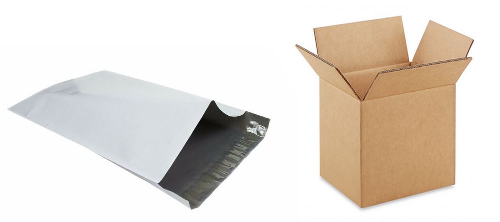 Webshop verzendzak en amerikaanse vouwdoos