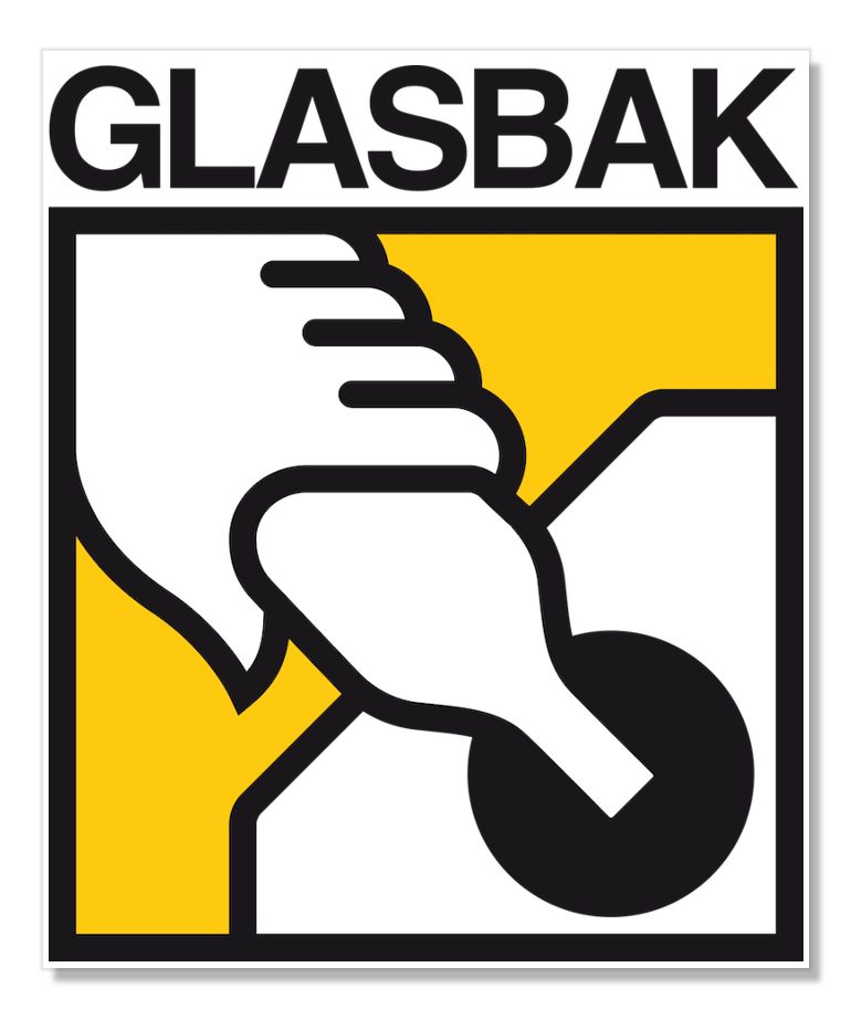 Symbool voor recyclen in de glasbak