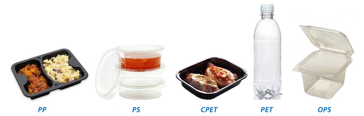 Verschillende materialen plastic en hoe ze eruit zien
