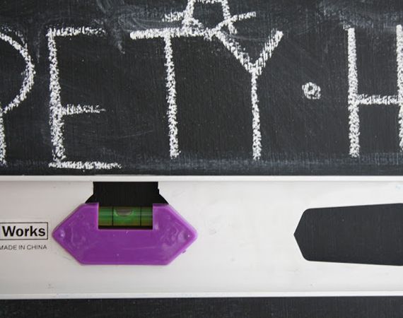 Waterpas krijtbord