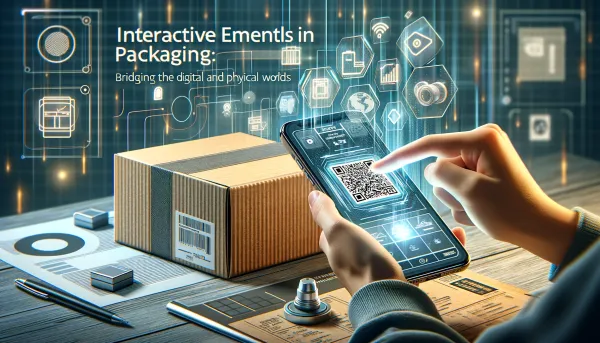 Iemand die de QR code op een doos scanned