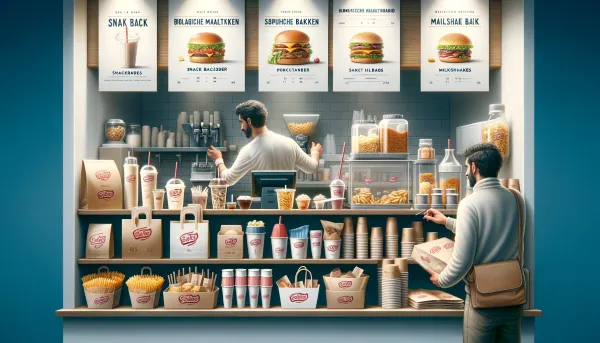 Snackbar met de 6 verpakkingsmaterialen